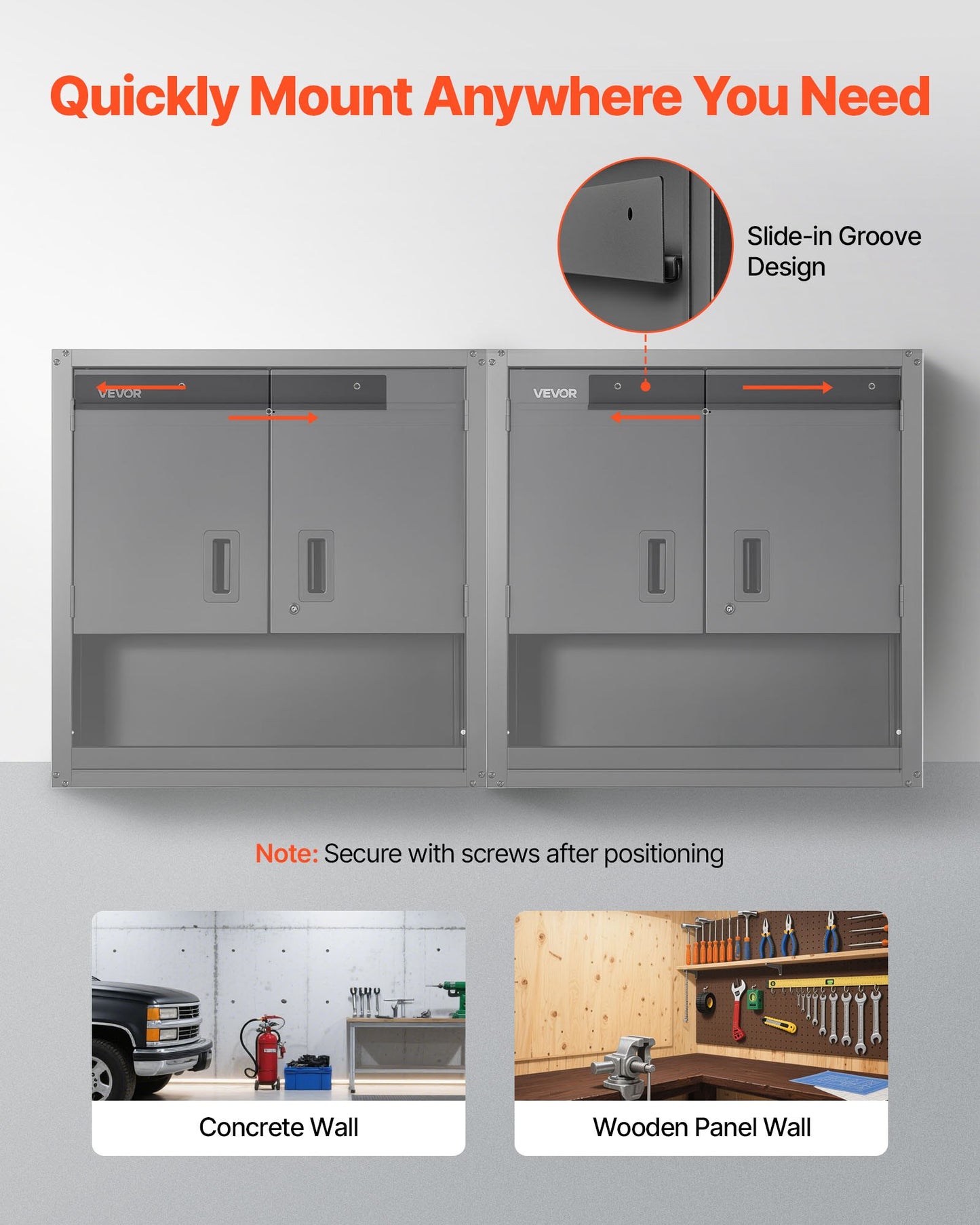 Metal Wall Cabinet, 30W x 12.01D x 30H Inch, Steel Floating Hanging Storage Cabinet with Locking Doors and Adjustable Shelf for Garage, Basement, Kitchen, Warehouse Assembly Required, Black