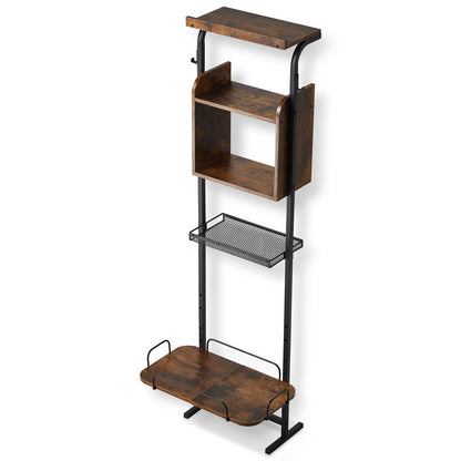 Pet Feeding Station with Dog Food Storage and Toy Organizer Raised Dog Bowls