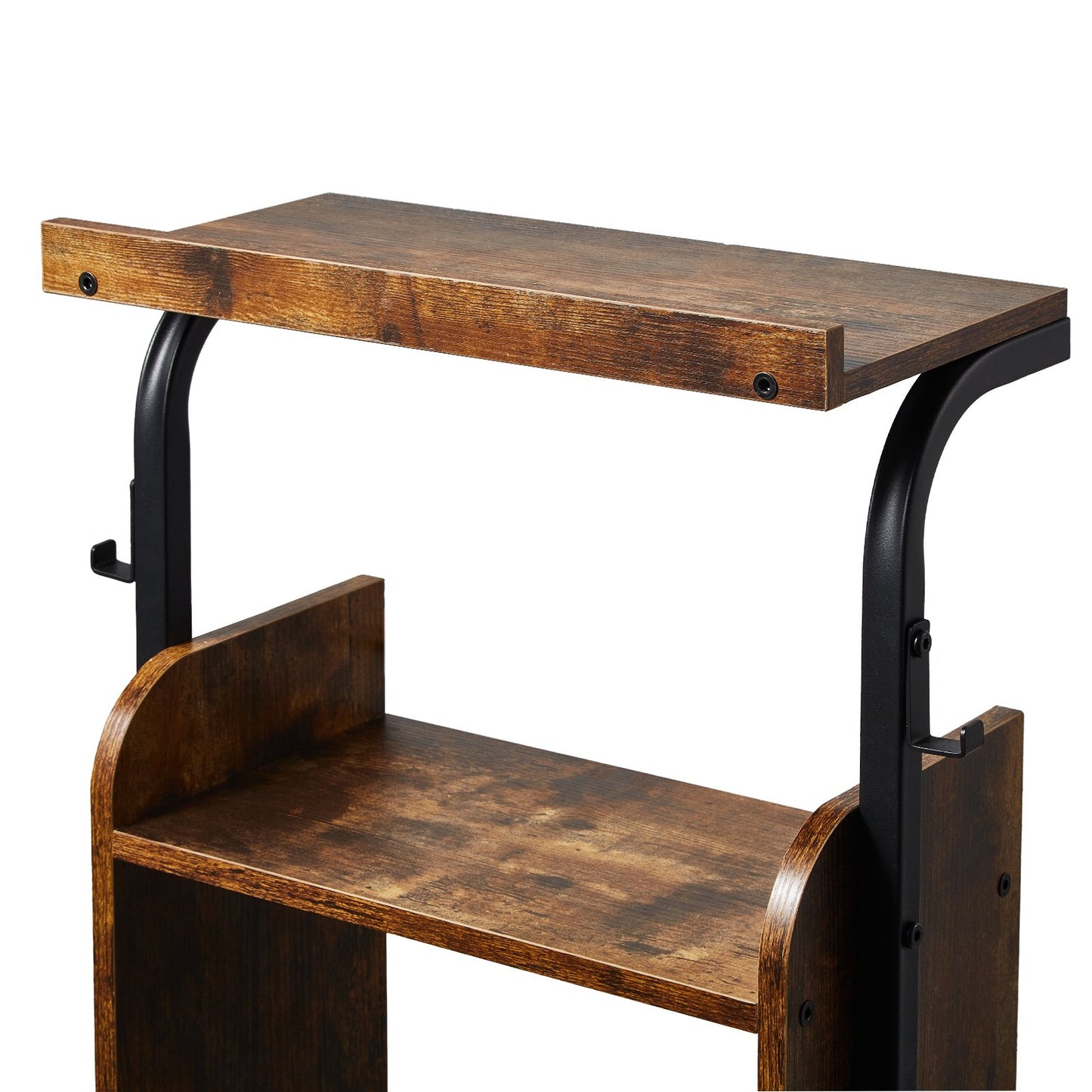 Pet Feeding Station with Dog Food Storage and Toy Organizer Raised Dog Bowls