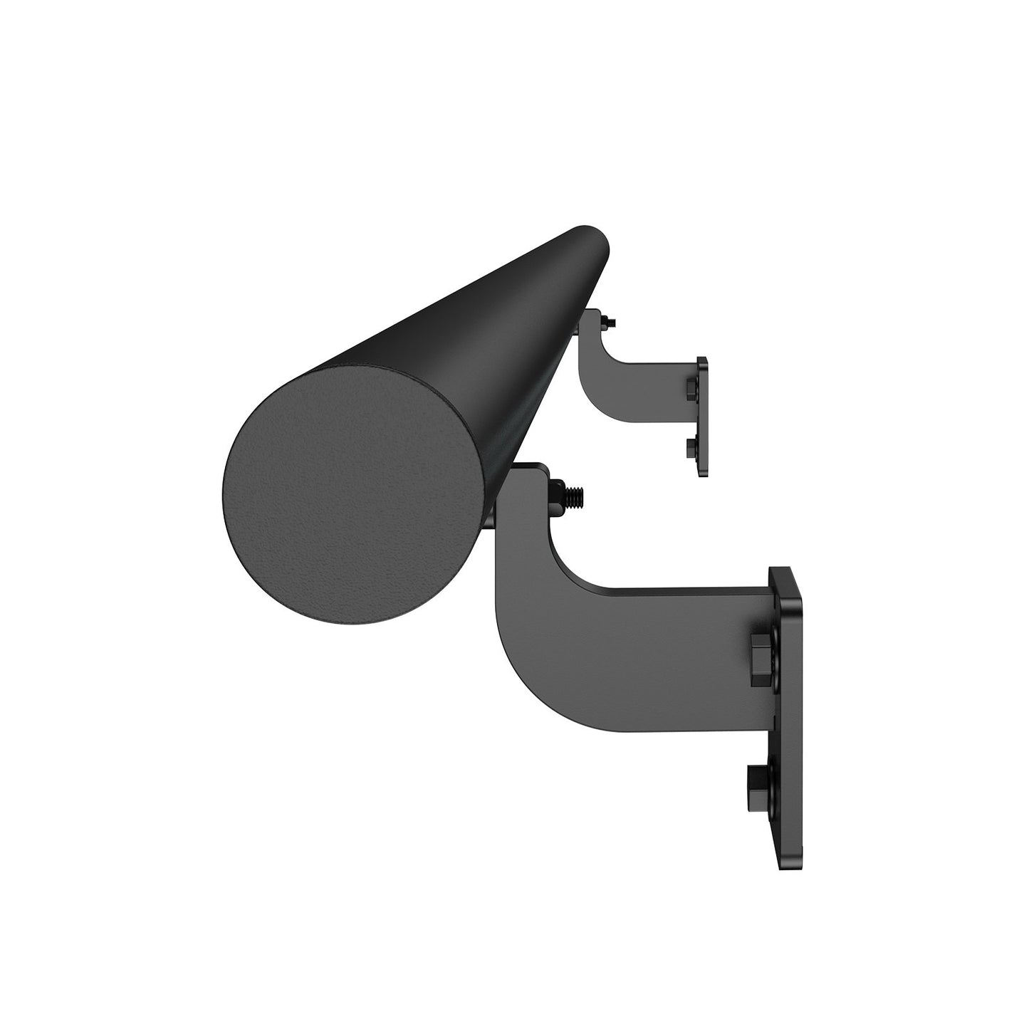 Wall Mounted Stair Handrail, 4ft Pipe Staircase Handrail, Black Galvanized Aluminum, 1.26 inch Pipe Diameter, Indoor&Outdoor Staircase Railing,Industrial Hand Rail for Steps,Security Baluster