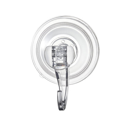 Suction Cup Hooks 6 Pack, 2.76 x 3.54 x 1.57 inch, 10 LBS Max Load Clear Shower Suction Cups, Strong and Reusable Heavy Duty Wall Holder, for Loofah, Towel, Glass, Window, Kitchen, Bathroom