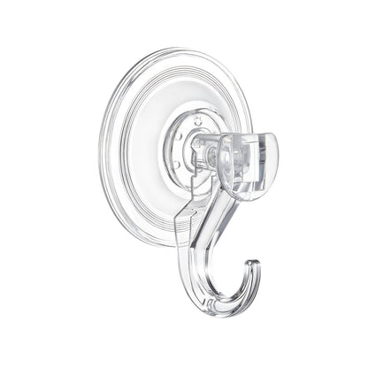 Suction Cup Hooks 6 Pack, 2.76 x 3.54 x 1.57 inch, 10 LBS Max Load Clear Shower Suction Cups, Strong and Reusable Heavy Duty Wall Holder, for Loofah, Towel, Glass, Window, Kitchen, Bathroom