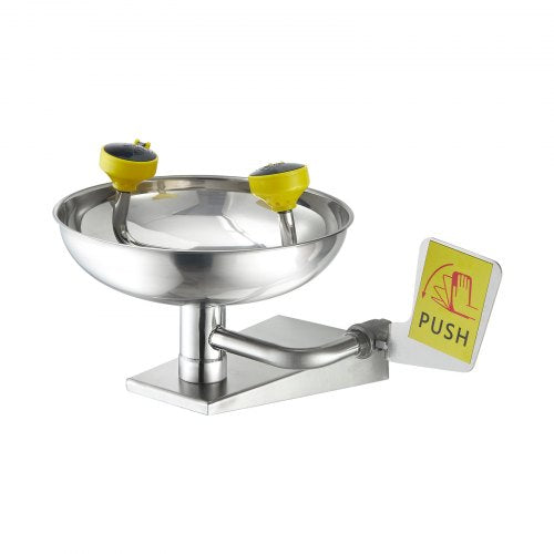 Ögonspolning Akut ansiktsögonspolningsstation i rostfritt stål, väggmonterad |  EU