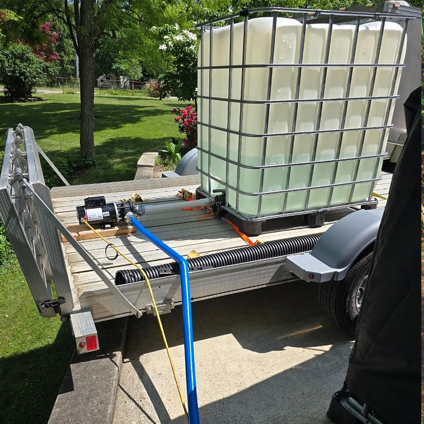 Backwash Hose, 2 in x 100 ft, Blue High Quality PVC Hose, with Clamps, Camlock, Aluminum Fittings, Fit Various Pumps, for Sewage Treatment, Water Transportation and More Agricultural Purposes