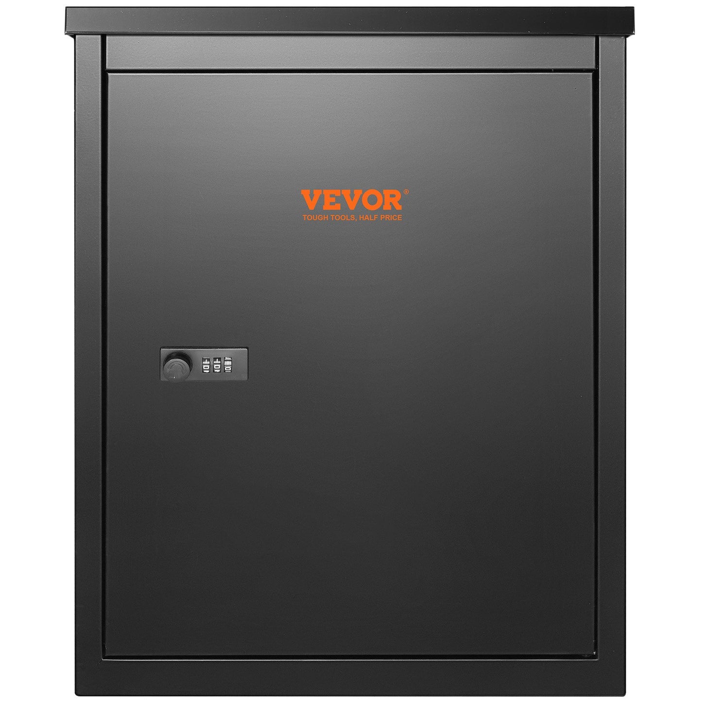 Paketboxen für den Außenbereich, 39,4 x 26,9 x 52,1 cm, verzinkter Stahl, Wandbriefkasten mit Zahlenschloss, Diebstahlschutz, IPX3-wasserdicht, abschließbarer großer Briefkasten für Veranda, Bordsteinkante