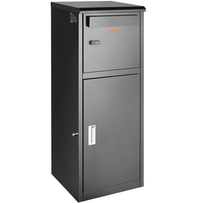 Paketleveranslådor för utvändigt 16,2"x15,8"x44", förpackningspaket i galvaniserat stål med kodlås, löstagbar stöldskydd, IPX3 vattentät paketavlämningsbox för uteplats, veranda