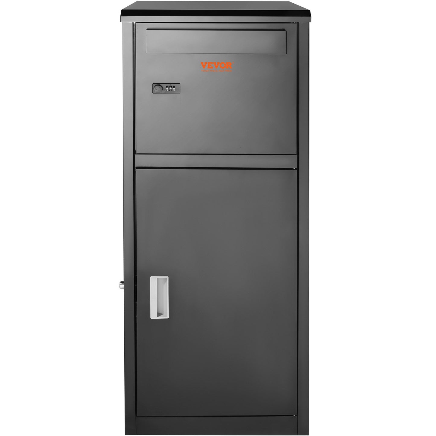 Paketleveranslådor för utvändigt 16,2"x15,8"x44", förpackningspaket i galvaniserat stål med kodlås, löstagbar stöldskydd, IPX3 vattentät paketavlämningsbox för uteplats, veranda