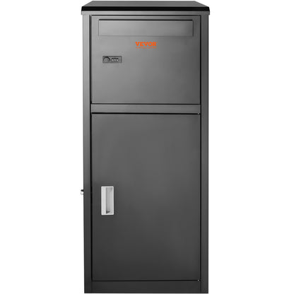 Paketleveranslådor för utvändigt 16,2"x15,8"x44", förpackningspaket i galvaniserat stål med kodlås, löstagbar stöldskydd, IPX3 vattentät paketavlämningsbox för uteplats, veranda