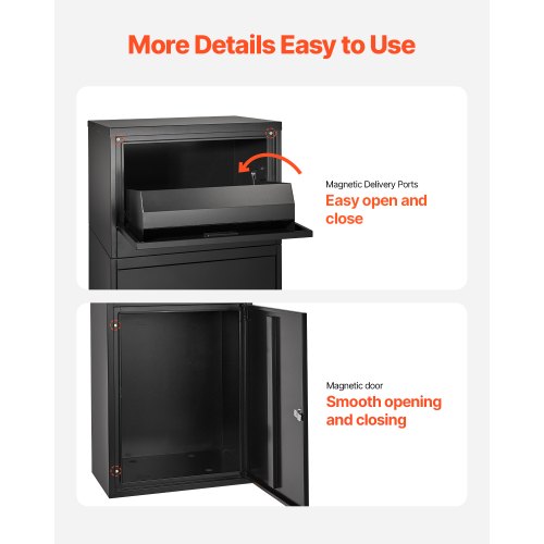 Paketboxen für den Außenbereich, abschließbare Paketbox, 35,8 Zoll | EU