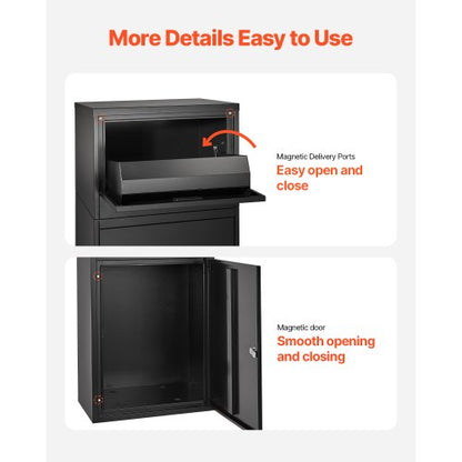 Paketboxen für den Außenbereich, abschließbare Paketbox, 35,8 Zoll | EU