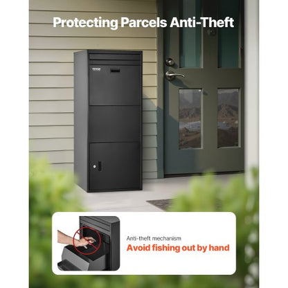 Paketboxen für den Außenbereich 47,2 Zoll abschließbare Paketbox | EU