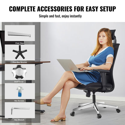 Office Chair Base Replacement 28" Heavy Duty Metal Stool Base 2500 lbs