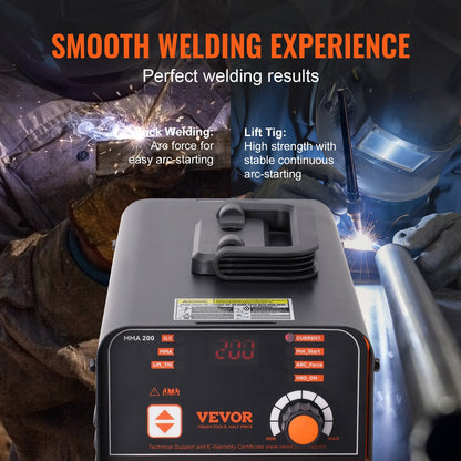Stick Welder, 200A ARC/Lift TIG 2-IN-1 Welding Machine with IGBT Inverter 110V/220V Portable MMA Welder Machine with Hot Start, Arc force and Anti-Stick