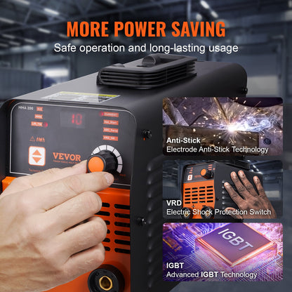 Stick Welder, 200A ARC/Lift TIG 2-IN-1 Welding Machine with IGBT Inverter 110V/220V Portable MMA Welder Machine with Hot Start, Arc force and Anti-Stick