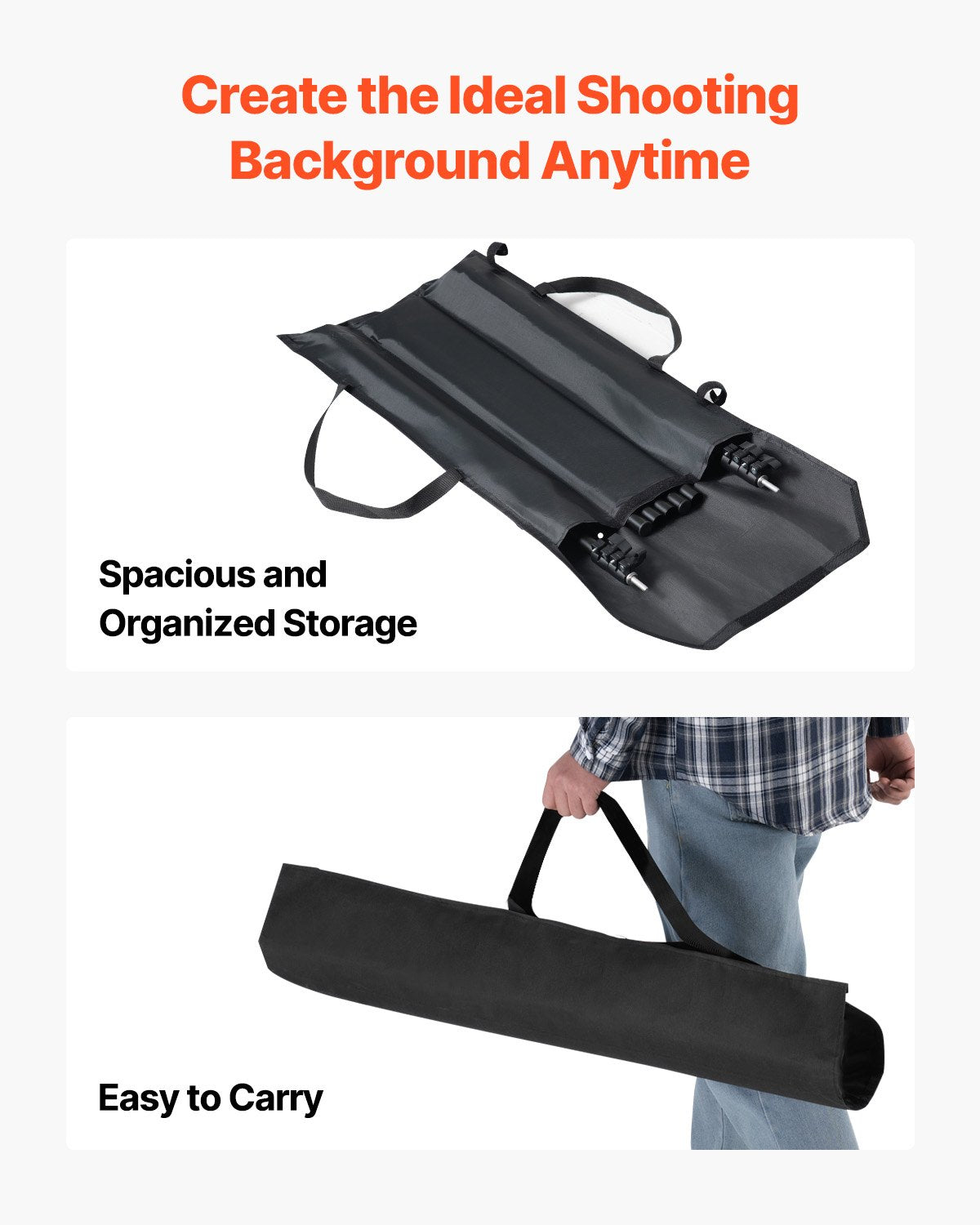 Bakgrundsstativ Bakgrundsstativsats 6,5 x 10 fot för fest & fotostudio