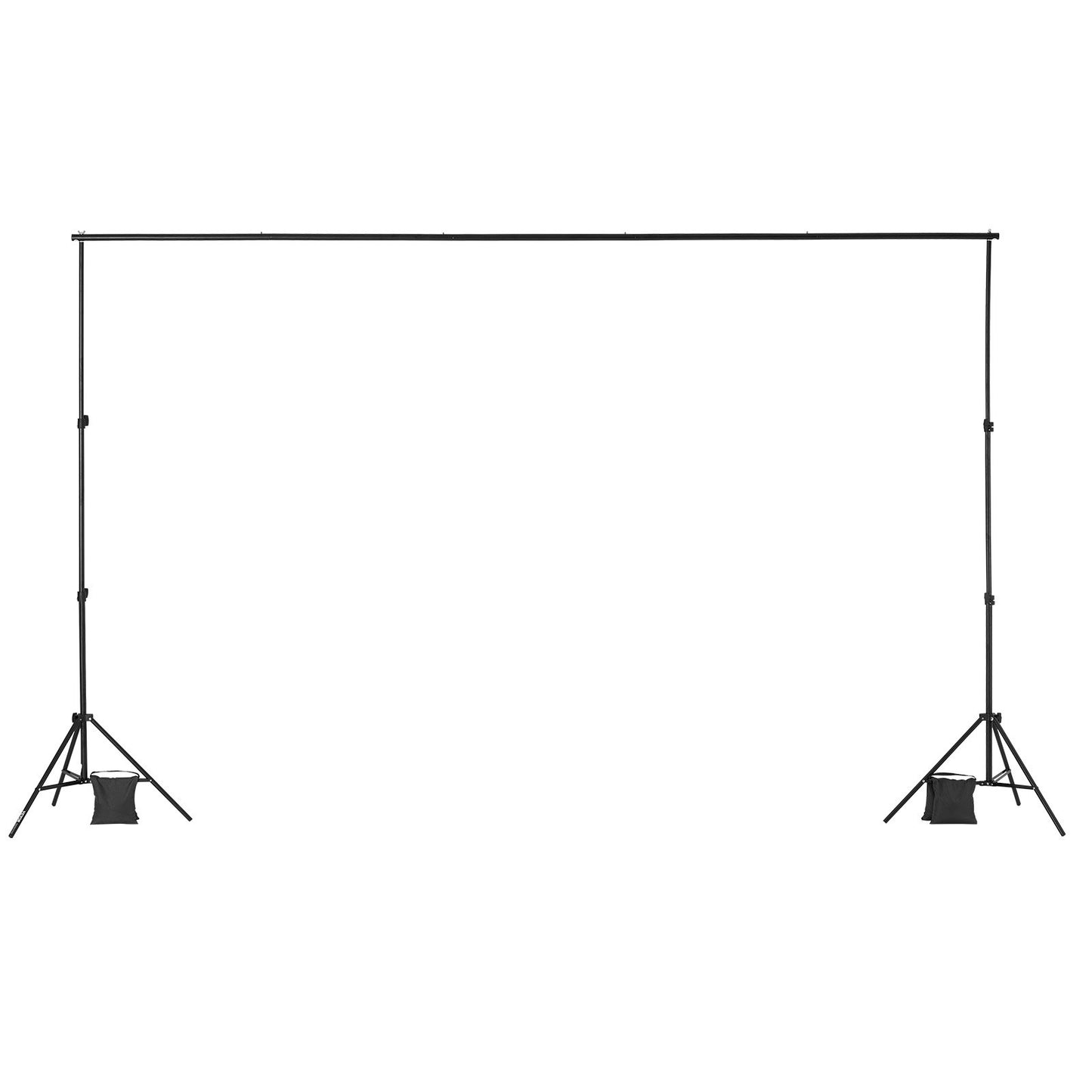 Backdrop Stand, 6.5 x 10 ft Adjustable Photo Backdrop Stand Kit, Portable Background Backdrop Stand with 5 Crossbars, Heavy Duty Projector Screen Stand, for Wedding, Photo Video Studio & Party