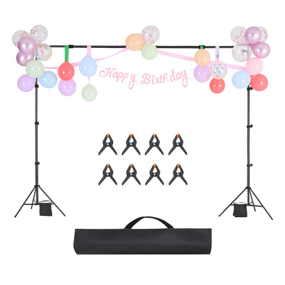 Backdrop Stand Backdrop Stand Kit 7 x 10 Feet for Party and Photo Studio