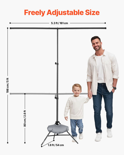 Hintergrundständer, Hintergrundständer-Set, 1,5 x 2,0 m, für Partys und Fotostudios
