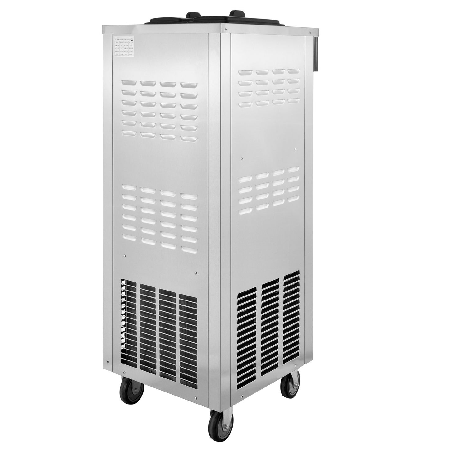 Softeismaschine, 2200 W, kommerzielle vertikale Softeismaschine, 5,3 bis 7,4 Liter pro Stunde, Eismaschine für Restaurants, Bars, Cafés, Bäckereien