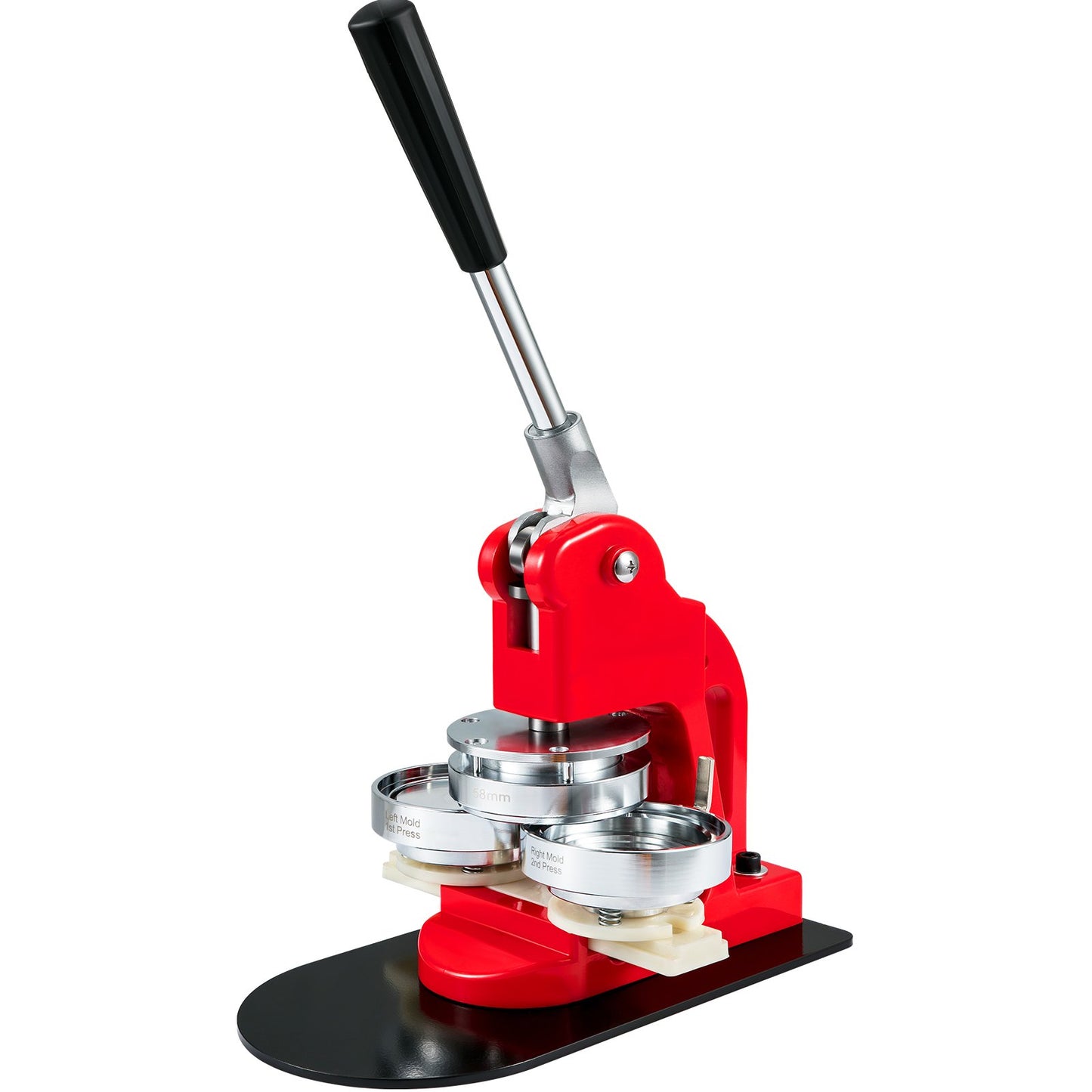 Button Maker Machine, 58mm (2.25 inch) Badge Punch Press Kit, Kids DIY Gifts Pin Maker, Button Making Accessories with 500pcs Button Parts &amp; Circle Cutter &amp; Magic Book