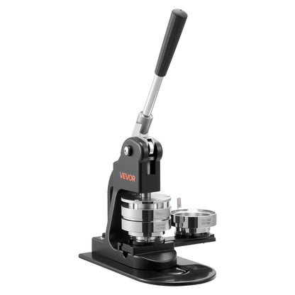 Button Maker Machine, 3 in, Pin Maker Machine with 500pcs Button Parts, Circle Cutter, Hex Wrenches and Magic Book, Ergonomic Handle, for DIY Badges, Personalized Pins and Key Chains, Black