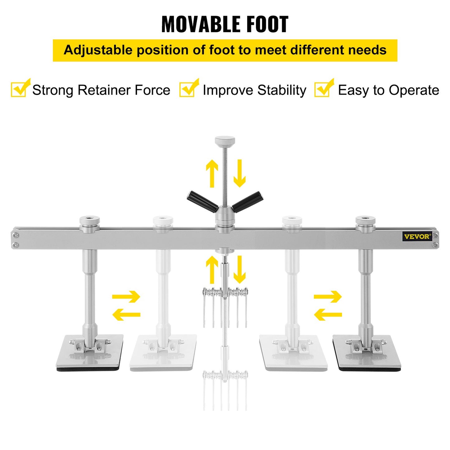 Dent Pull Lever Bar Kit Fit for Both Aluminum and Steel Dent Pulling (33INCH/850MM)