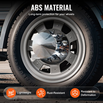 Rear Axle Cover Combo Kit ABS Lug Nut Covers with Nut Protection Tool