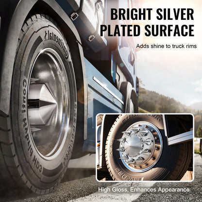 Rear and Front Axle Cover Combo Kit ABS Lug Nut Covers with Nut Protection Tool