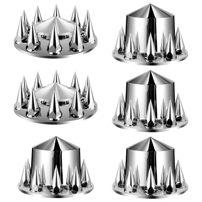 Rear and Front Axle Cover Combo Kit ABS Lug Nut Covers with Nut Protection Tool