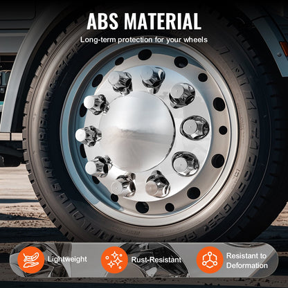 Bak- och främre axelkåpa Combo Kit ABS Luggmutterkåpor med mutterskyddsverktyg