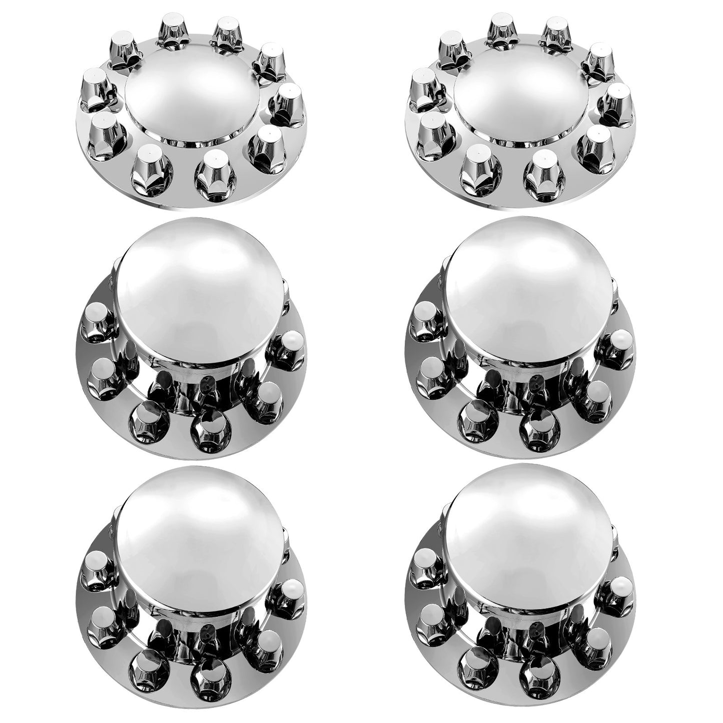 Bak- och främre axelkåpa Combo Kit ABS Luggmutterkåpor med mutterskyddsverktyg