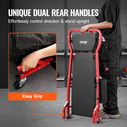 44 Zoll Mechaniker-Garage-Rollbrett, 300 lbs Kapazität, Rollbrett für Kraftfahrzeuge