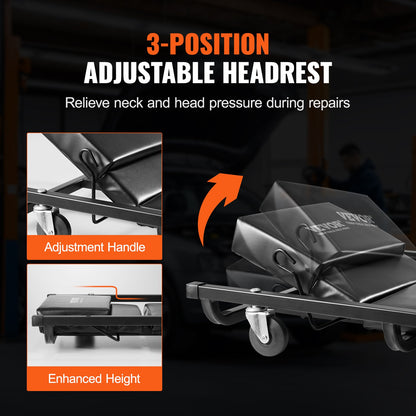 40 Zoll Mechaniker-Garage-Rollbrett, 300 lbs Kapazität, Rollbrett für Kraftfahrzeuge