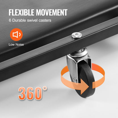 40 Zoll Mechaniker-Garage-Rollbrett, 300 lbs Kapazität, Rollbrett für Kraftfahrzeuge