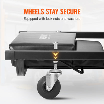 40 Zoll Mechaniker-Garage-Rollbrett, 300 lbs Kapazität, Rollbrett für Kraftfahrzeuge