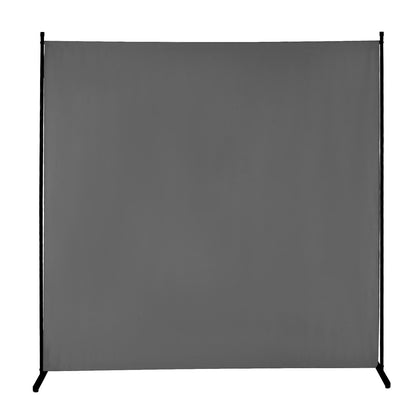 Room Divider, Single Panel Room Divider, 6FT Privacy Screen Indoor, Partition Divider for Room Separation, Freestanding Room Divider Panel for Office, Bedroom, Grey