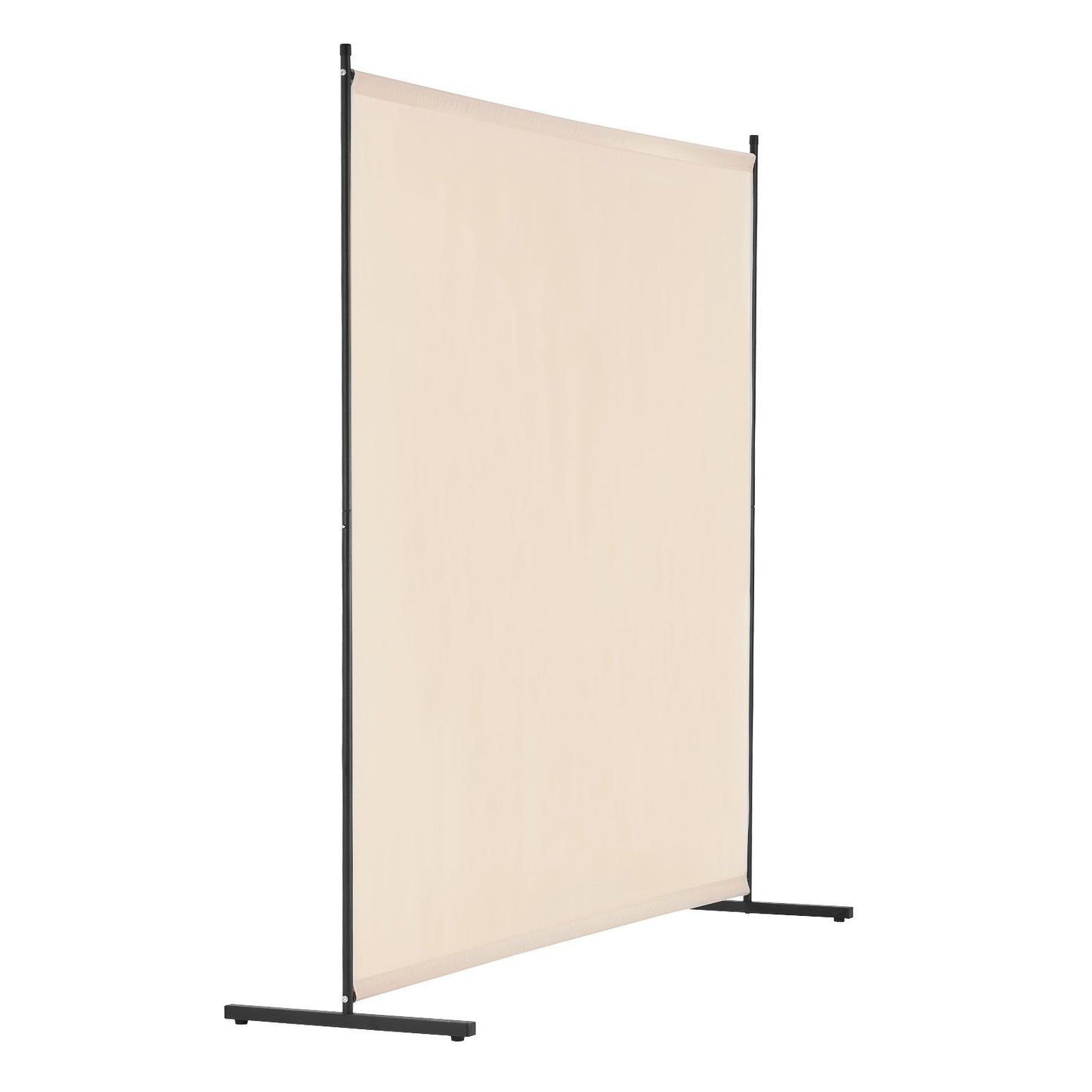 6FT Room Divider Single Panel Fabric Room Screen for Office Bedroom Beige