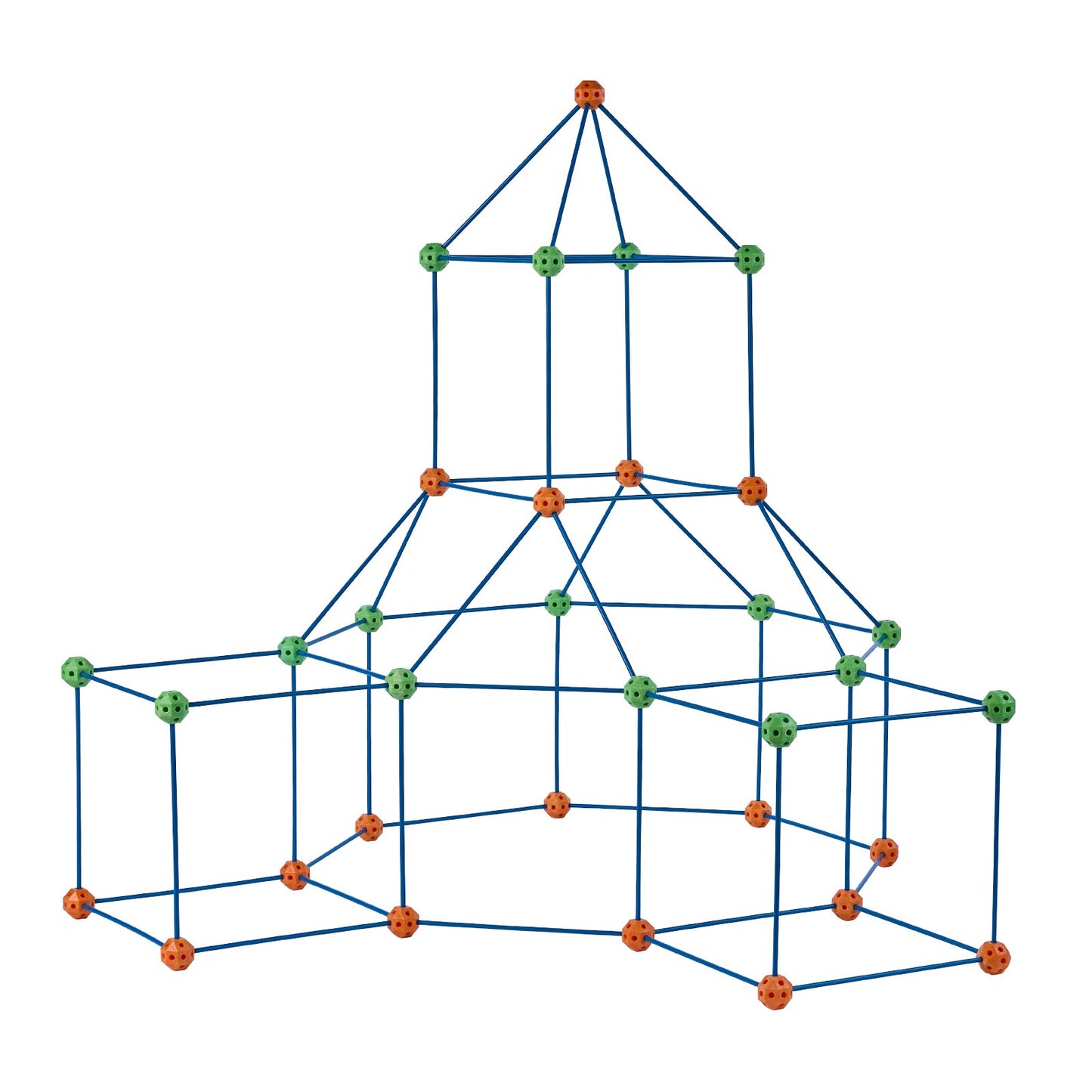 Zelt-Festungsbausatz für Kinder STEM Konstruktionsspielzeug-Set Burg 120-teilig