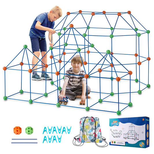 Tent Fort Building Kit för barn STEM Construction Toy Set Castle 180ST