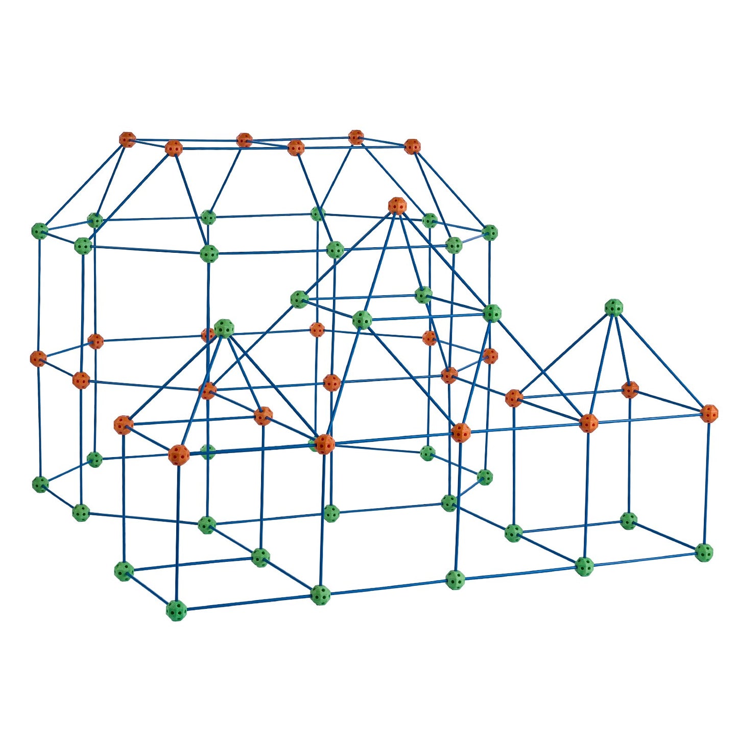 Zelt-Festungsbausatz für Kinder STEM Konstruktionsspielzeug-Set Burg 180-teilig