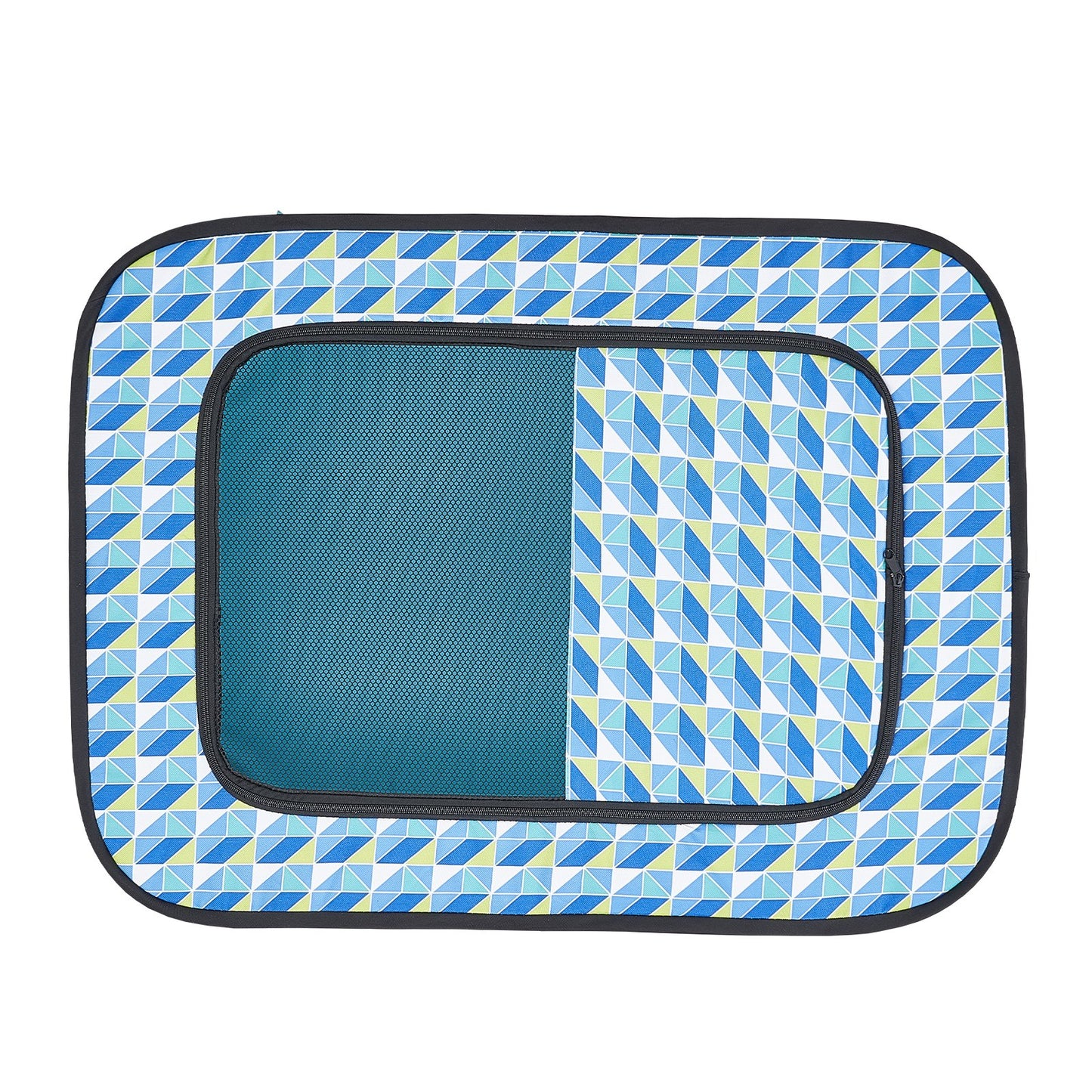 Faltbarer Laufstall für Haustiere, 81,3 x 61 x 56,9 cm, tragbarer Hundelaufstall, Hundebox für Welpen, Hunde, Katzen, wasserdichtes 600D-Oxford-Gewebe, abnehmbarer Reißverschluss, für den Einsatz im Innen- und Außenbereich, Reisen und Camping (rechteckig,