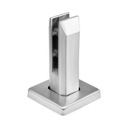 Glasklemme, 10 Stück, quadratische Geländerhalterung für 0,31"-0,47" Glas, silber