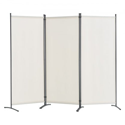 Room Divider, 3 Panel Room Dividers and Folding Privacy Screens , Fabric Partition Room Dividers for Office, Bedroom, Dining Room, Study, Freestanding, White