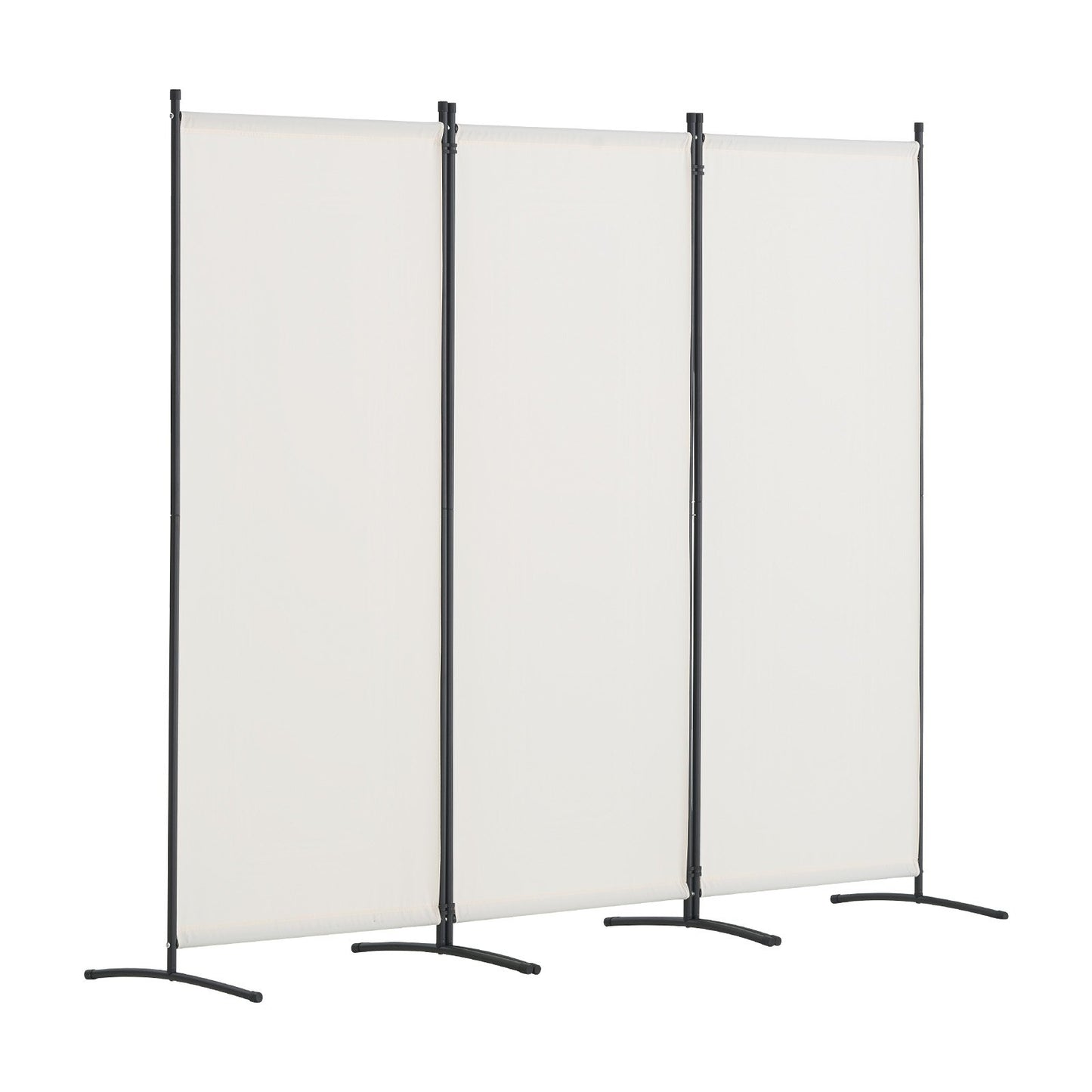 Room Divider, 3 Panel Room Dividers and Folding Privacy Screens , Fabric Partition Room Dividers for Office, Bedroom, Dining Room, Study, Freestanding, White