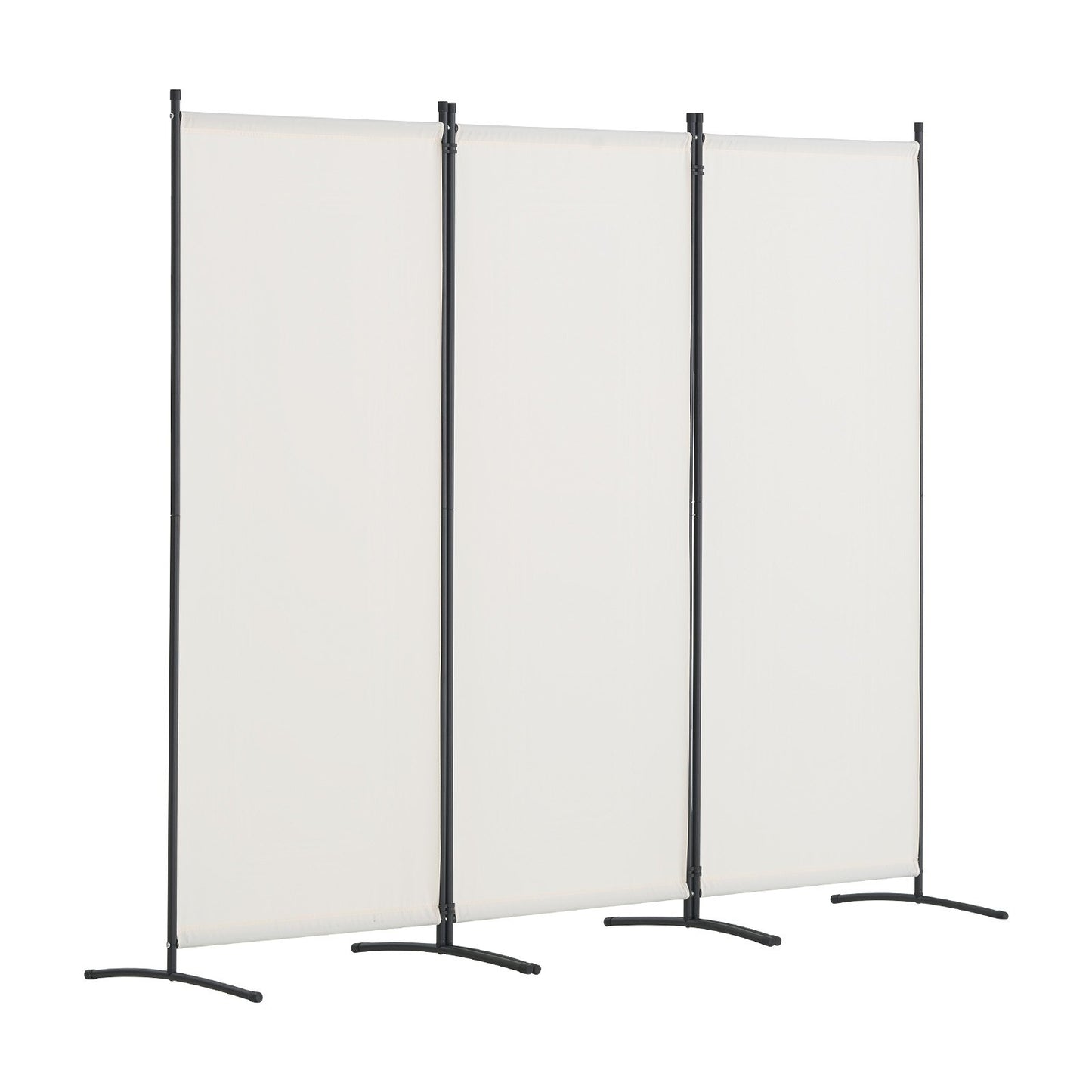 Room Divider, 3 Panel Room Dividers and Folding Privacy Screens , Fabric Partition Room Dividers for Office, Bedroom, Dining Room, Study, Freestanding, White