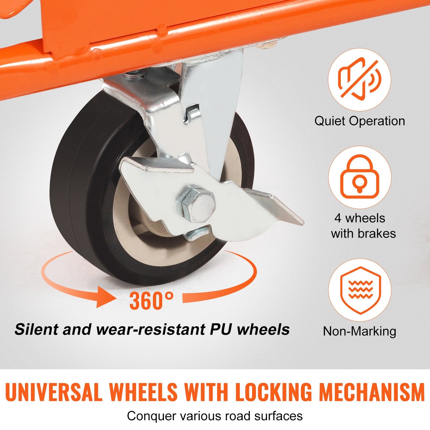 Trockenbauwagen, 3000 Pfund schwerer Plattenwagen mit 45,28" x 21,8" Reifen und 5" Schwenkrädern, Hochleistungs-Trockenbau, Handhabung von Wandplatten, Gipskartonplatten, Bauholz, für Garage, Haus, Lager