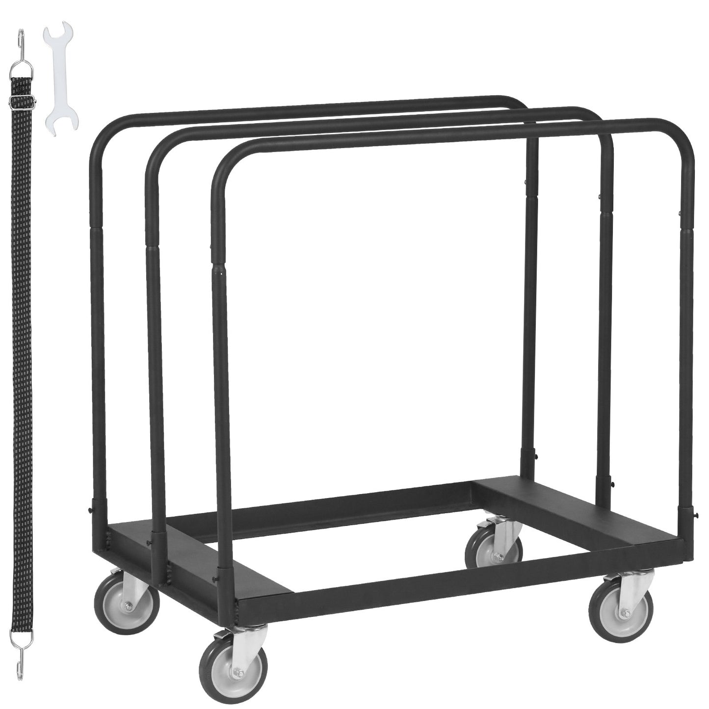 Drywall Cart, 1500 LBS Panel Cart with 36.02" x 24.02" Tires and 5" Swivel Wheels, Heavy Duty Drywall Carts, Handling Wall Panel, Sheetrock, Lumber, for Garage, Home, Warehouse