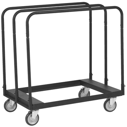 Drywall Cart, 1500 LBS Panel Cart with 36.02" x 24.02" Tires and 5" Swivel Wheels, Heavy Duty Drywall Carts, Handling Wall Panel, Sheetrock, Lumber, for Garage, Home, Warehouse