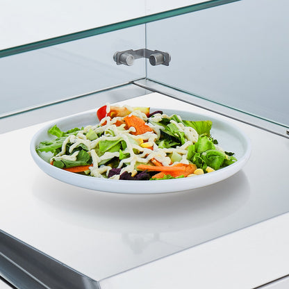 Gekühlte Salat- und Pizza-Vorbereitungsstation auf der Arbeitsplatte, 140 W, Glasschutz, CE