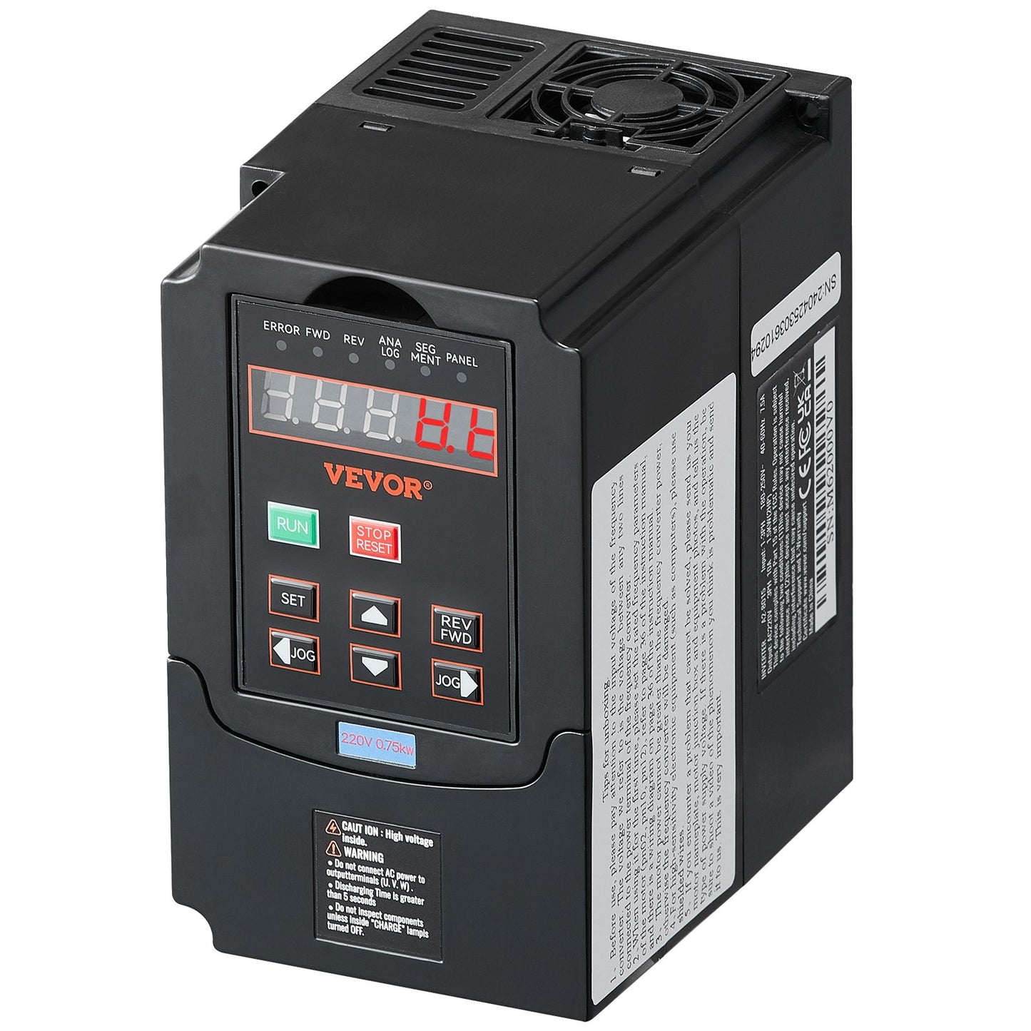 VFD 1 PS 0,75 kW 3,5 Ampere 220 V 1- oder 3-Phasen-Eingang zu 3-Phasen-Ausgang 0–400 Hz
